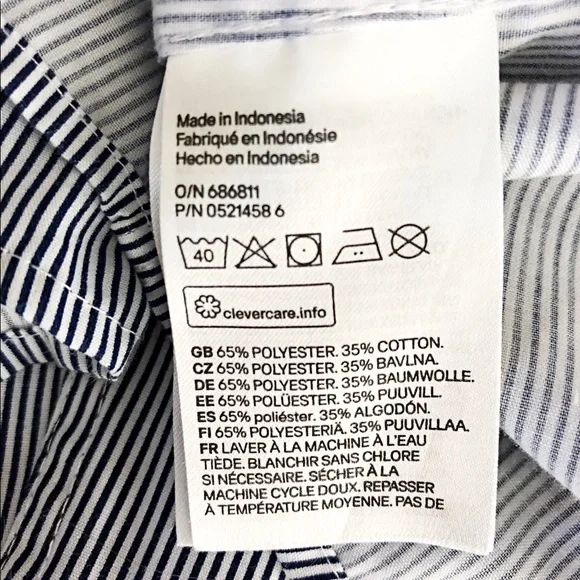 H&M - Slim Fit Stripes Shirt - Picture 6 of 6